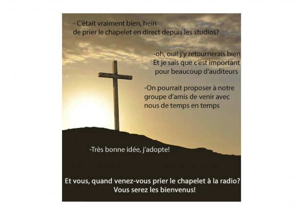 Venez prier le Chapelet dans les studios de Fidélité Mayenne !